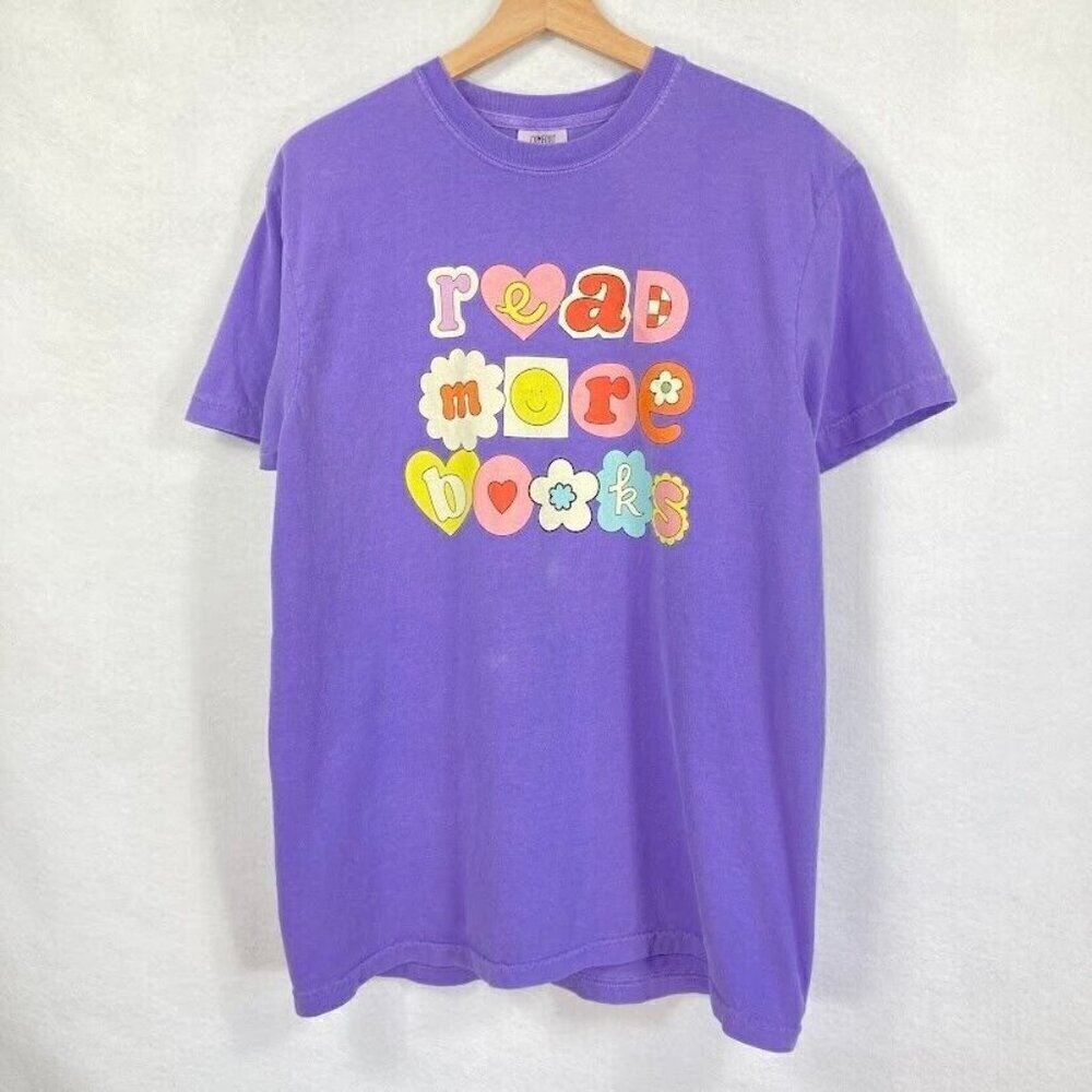 Read More Book Short Sleeve T-Shirt BookClub Teacher Librarian BookTok Reader M